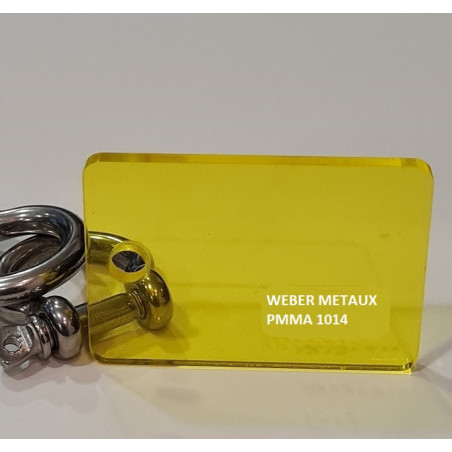 Pmma cn 1014 transp jaune ép 3
