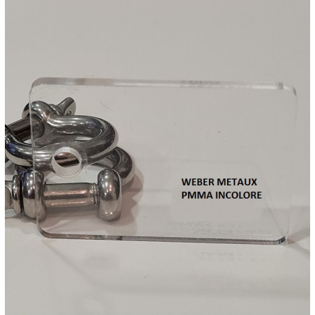 Pmma cn transp incolore ép 1 mm