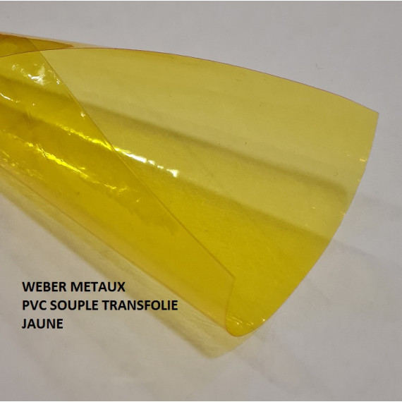 Pvc transp folie jaune Pvc transp folie jaune