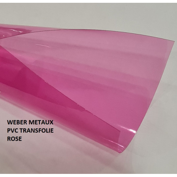 Pvc transp folie rose Pvc transp folie rose