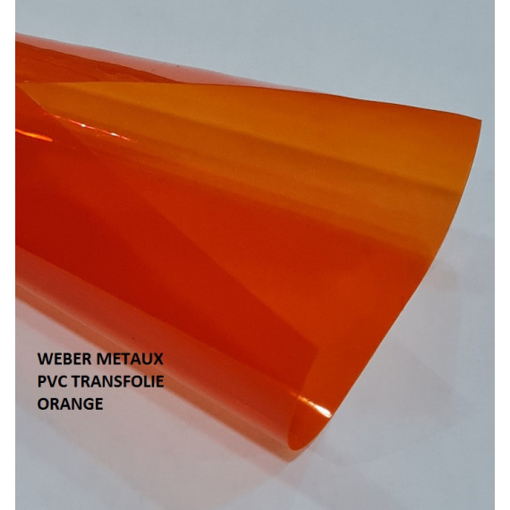 Pvc transp folie orange Pvc transp folie orange