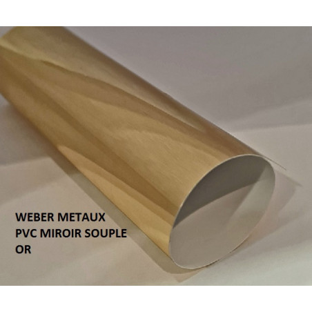 Pvc miroir souple or