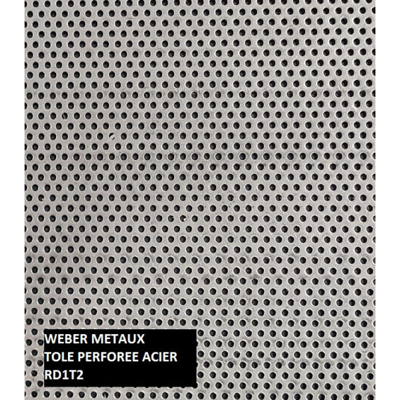 Tôle perforée acier brut RD1T2 Tôle perforée acier brut RD1T2