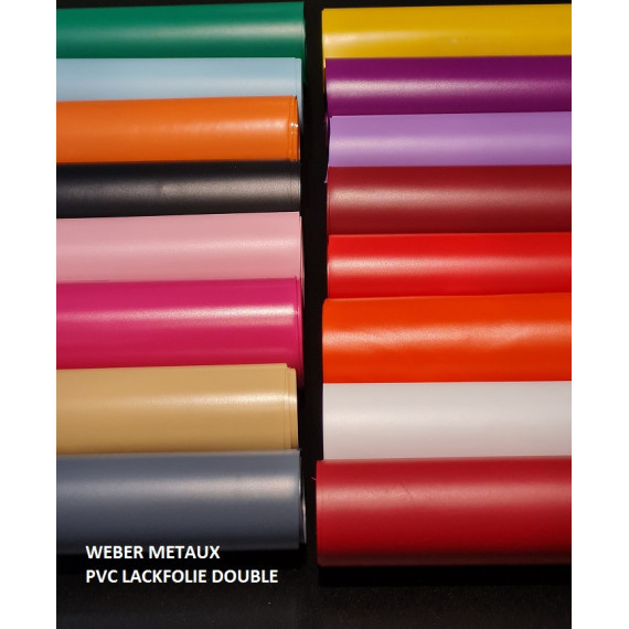 Pvc lackfolie double blanc