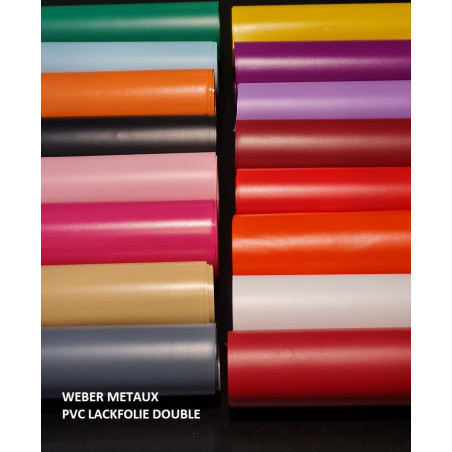 Pvc lackfolie double blanc